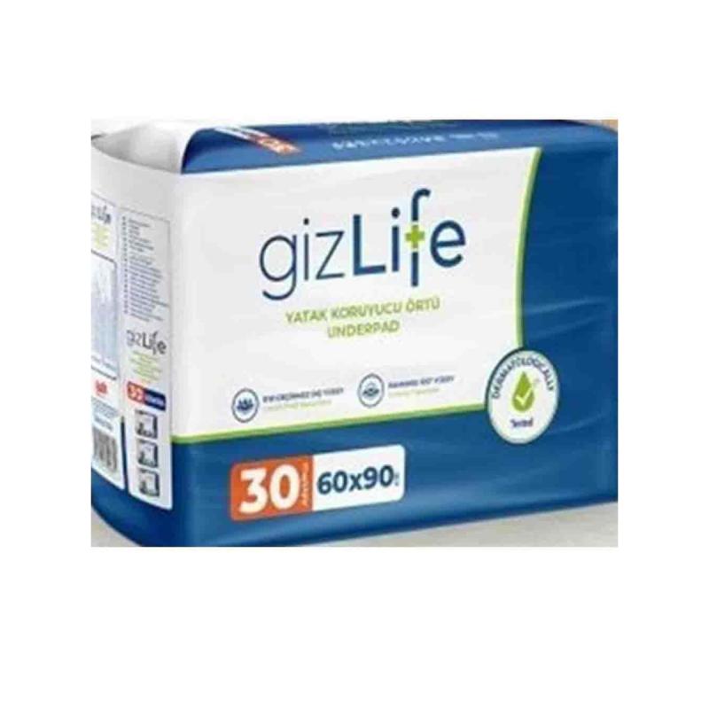 Gizlife Yatak Koruyucu Örtü 60x90 cm 30 Adet