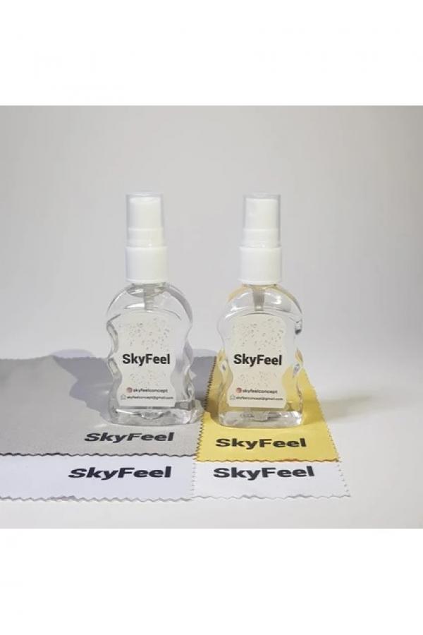 Skyfeel Gözlük Temizleme Spreyi 2 Adet + Mikrofiber Gözlük Temizleme Bezi 2 Adet