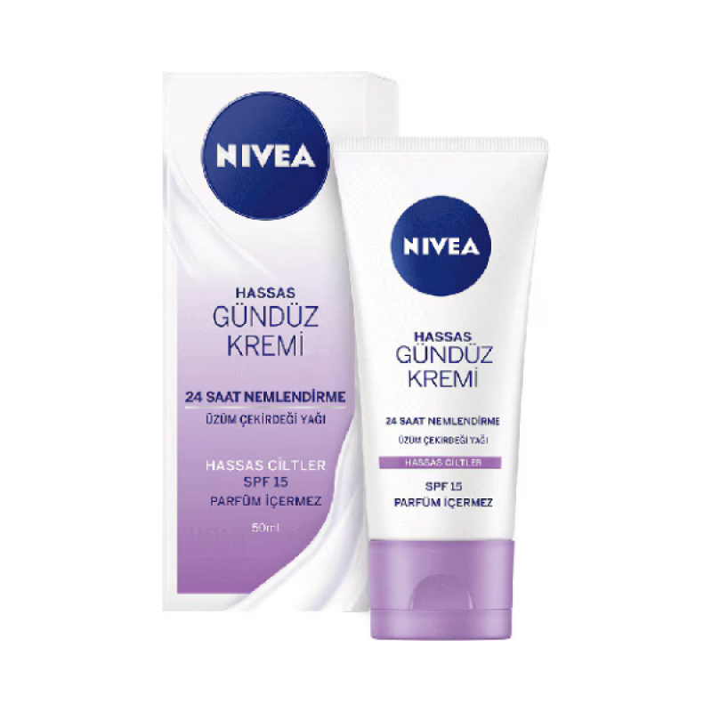 Nivea 24 Saat Nemlendirme Hassas Spf 15 50 ml Gündüz Kremi