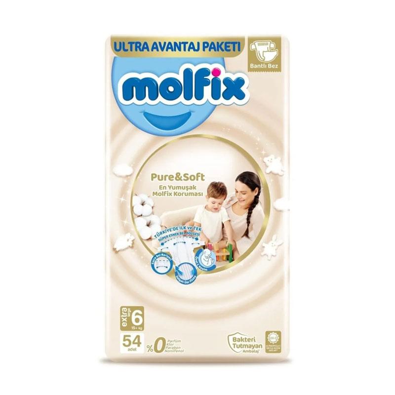 Molfix Pure & Soft Bebek Bezi X-Large 6 No 54 Lü