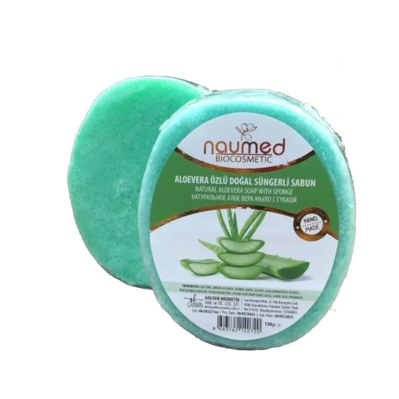 Naumed Aloevera Özlü Doğal Süngerli Sabun 130 gr