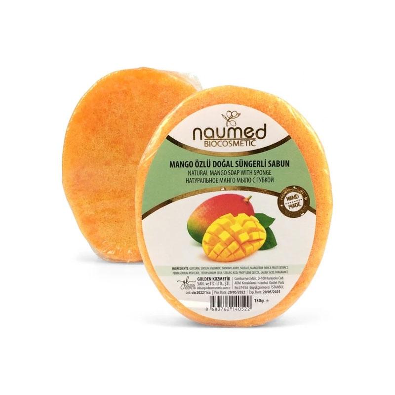 Naumed Mango Özlü Doğal Süngerli Sabun 130GR